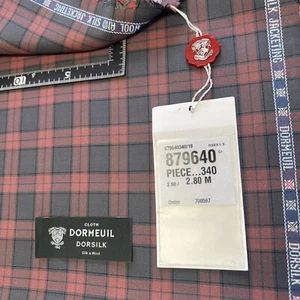 Dormeuil Dorsilk Wool & Silk Fabric 2.8m | Luxury Suiting | Made in England | - Picture 1 of 5
