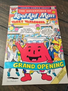Vintage Comic Book " The Adventures Of Kool-aid Man" Wacky Warehouse - Picture 1 of 5