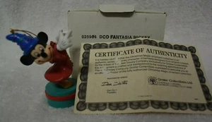 Disney Fantasia MICKEY MOUSE Sorcerer's Apprentice Ornament by Grolier COA - Picture 1 of 4
