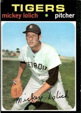 1971 Topps Mickey Lolich Detroit Tigers #133