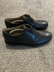 Cole Haan LunarGrand Shoes Size 12 Long WingTip Black Crocodile C12650 - Picture 1 of 8