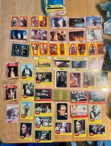 1977-1980 STAR WARS Trading Cards -Yellow & Red series, Space Painting, Stickers - Picture 1 of 8