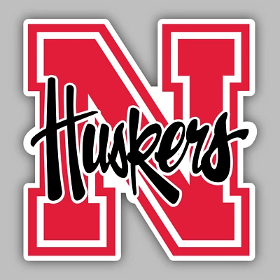 Pegatina/calcomanía de vinilo de la Universidad de Nebraska -NCAA - fútbol americano universitario - Cornhuskers Foto 1 de 2