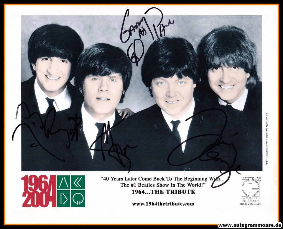 Autogramme Rock (USA) | 1964 THE TRIBUTE Beatles | 2004 Foto (Portrait Color XL  - Bild 1 von 1
