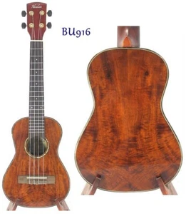 Alulu Solid curly PQ Acacia Koa Concert 23 inch Ukulele soft bag BU916 - Picture 1 of 7