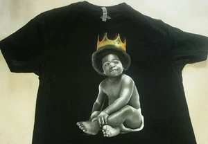 Classic Material Streetwear King Of New York Notorious BIG Album schwarzes T-Shirt - Bild 1 von 5