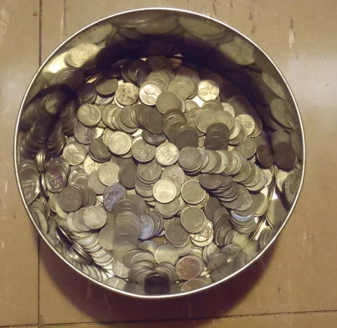 Steel wheat pennies, 1943  (1 roll) Cover