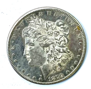 1879 S $1 Morgan Silver One Dollar San Francisco Proof Like Obverse AU - Picture 1 of 2