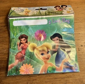 Tinkerbell Hallmark Disney Hadas Fiesta Favor Golosinas Bolsas 8 Total Nuevo Cumpleaños - Imagen 1 de 3