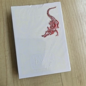 Mazo de Juego de David Blaine rojo metálico Gatorbacks nuevo y sellado de la USPCC - Imagen 1 de 4