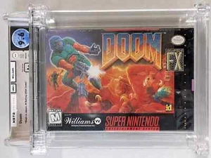 Doom Super Nintendo SNES 1995 Graded WATA 9.6 A+ New Sealed - Picture 1 of 4