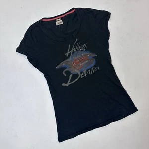 Tommy Hilfiger Denim Y2K graphic black tee - Picture 1 of 5