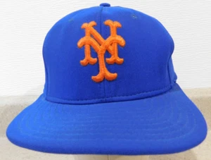 AJD MLB New York Mets blau mit orangem Logo Vintage Snapback Baseball Cap Nylon - Bild 1 von 7