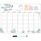  Kids Refrigerator Dry Erase Calendar Weekly Whiteboard Stickers Removable