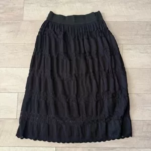 Falda de lapislázuli para mujer talla L negra - Imagen 1 de 7
