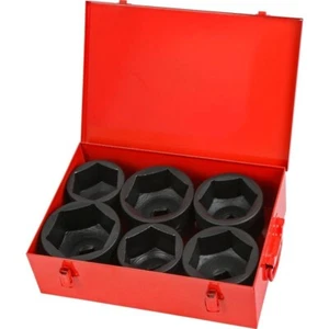 1" Dr 6pt Jumbo Shallow Impact Socket Set 80mm 85mm 90mm 95mm 100mm 105mm 454 - Picture 1 of 3