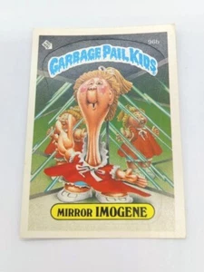 Espejo Imogene 1986 Topps cubo de basura tarjeta para niños 96b pegatina GPK parte posterior derechos de autor - Imagen 1 de 3