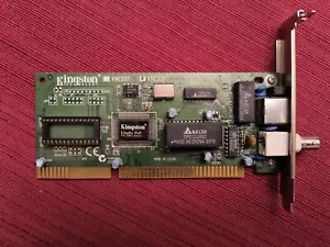 Kingston EtherRx PnP Ethernet, KNE20BT RJ-45 Ten Base T 10BT Network Card - Picture 1 of 3