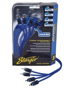 Stinger SI6412 6000 Series 12 ft. 4 Channel OFC Twisted RCA Interconnect Cable - Picture 1 of 1