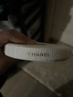 CNL White & Metallic Gold Ribbon FULL ROLL - 25 meters/ 27 + YARDS - Image 1 of 2