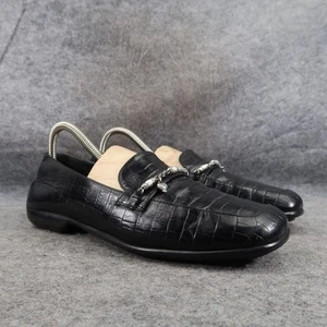 Scarpe Brighton donna 8,5 mocassini slip on charms pelle goffrata coccodrillo classico - Foto 1 di 18