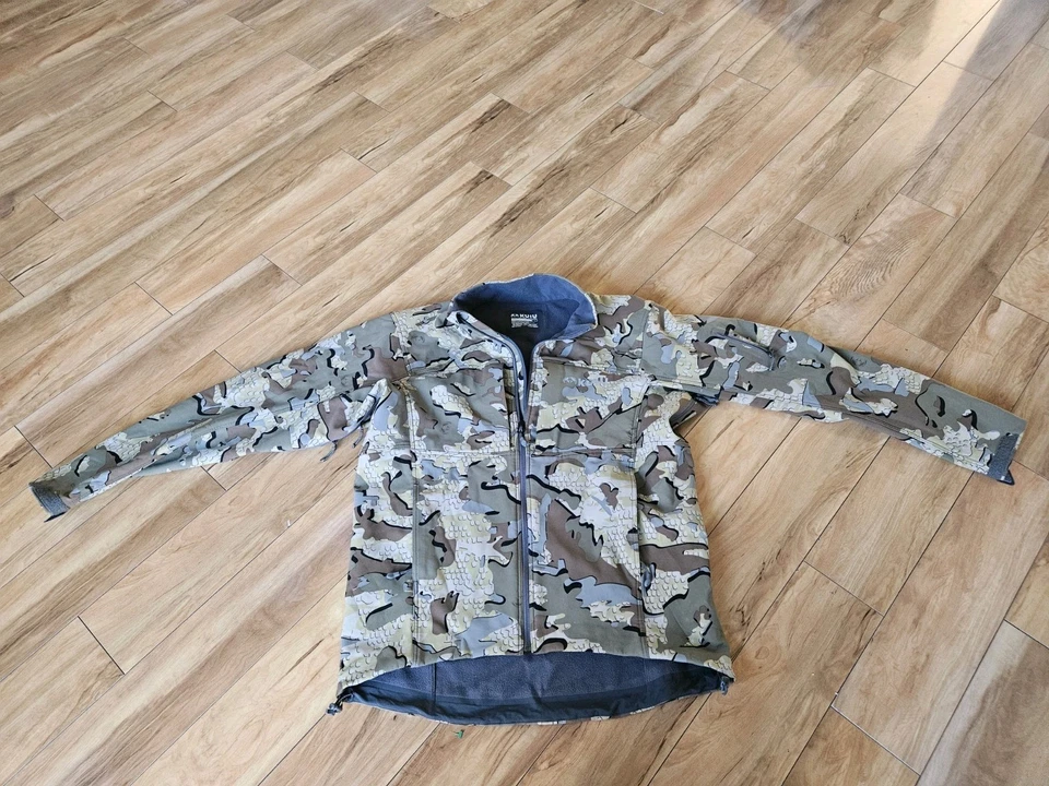 Kuiu Guide Camo Jacket Men L Full Zip Softshell Light Fleece Lined - Image 1 of 4