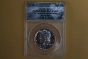 2014-P KENNEDY HALF DOLLAR ANACS SP69 50th Anniversary - Picture 1 of 4
