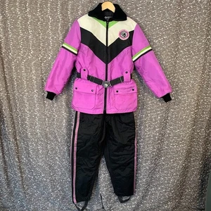 De Colección Años 70 Arcticwear Gato Ártico Moto de Nieve Chaqueta Baberos y Guantes Con Caja Para Mujer M - Imagen 1 de 24