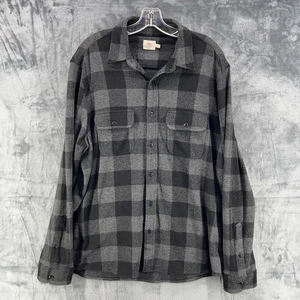 Faherty Hemd Herren XL schwarz grau Buffalo Karo Knopfleiste Legend Sweater Style - Bild 1 von 18