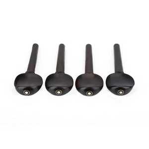 4pcs Ebony Wood Cello Pegs Tuning Accessories No Hole Musical Instruments Pa OMO - Picture 1 of 15