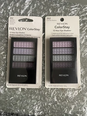 Vtg Revlon ColorStay 12Hr Purple Eye Shadow Quad LAVENDER MEADOW 352 NOS HTF! - Image 1 of 3