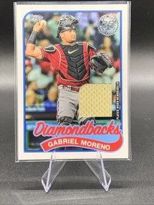 2024 Topps Serie 1 - 1989 Topps Reliquias de Béisbol Gabriel Moreno #89BR-GMO (MEM) - Imagen 1 de 2