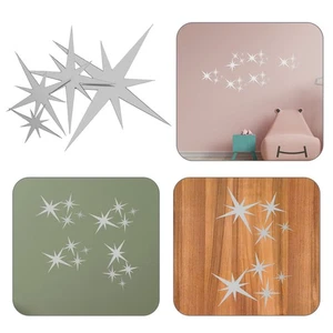 61 Piezas Pegatinas Estrellas Dormitorio Pared para Espejo Combinado Techo - Imagen 1 de 17