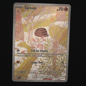 Swinub - 165/159 Viaje Juntos Pokemon Ilustración Raro Holofoil 165/159 Casi Nuevo - Imagen 1 de 6