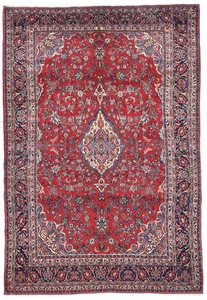 Handmade Vintage Large Oriental Rug 6'10X10'6 ft Floral Carpet Bedroom Decor - Picture 1 of 11