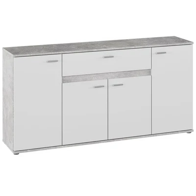 Kommode - Betonoptik - weiß - 160 cm Sideboard Kommode TV Sideboard - Bild 1 von 4