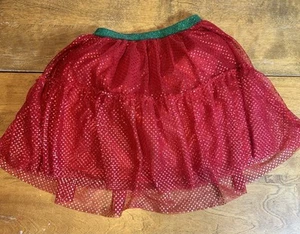 Girls size 7-8 (Medium) Holiday Time red skirt.   - Picture 1 of 3