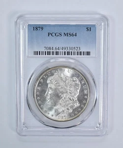 1879 Morgan Silver Dollar MS64 PCGS Blue Label *9238 - Picture 1 of 5