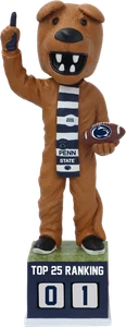 Nittany Lion Penn State Nittany Lions Football Top 25 Ranking Tracker Bobblehead - Picture 1 of 1