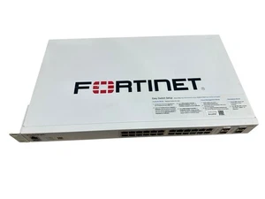 FORTINET FortiSwitch 124F-FPOE 24-Port Network Switch *READ DETAILS* SOLD AS IS - Picture 1 of 4