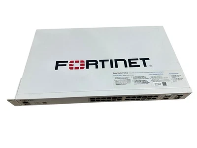 FORTINET FortiSwitch 124F-FPOE 24-Port Network Switch *READ DETAILS* SOLD AS IS - Image 1 of 4
