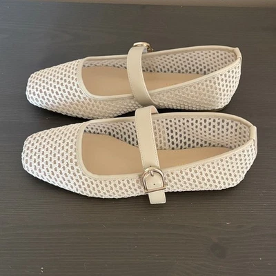 Steve Madden Women's Natural Woven Mary Jane Flat Size 9 Ivory - Image 1 of 4
