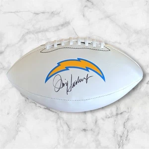 Jim Harbaugh Signed Autographed Los Angeles Chargers Logo Football PSA/DNA - Picture 1 of 3