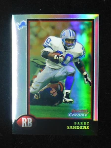 1998 Bowman Chrome Barry Sanders Refractor Lions #BCP8 - Picture 1 of 2