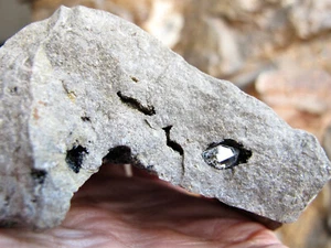 Muestra de matriz de cristal de diamante Herkimer auténticos racimos naturales del norte del estado de Nueva York - Imagen 1 de 20