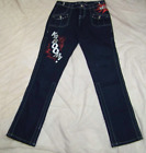 Women's Jazzie Jeans - Size 7/8 - Graffiti Dark Wash