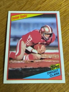 1984 Topps Football #352 San Francisco 49ers Dwight Clark Instant Replay  ExNrMt - Picture 1 of 2