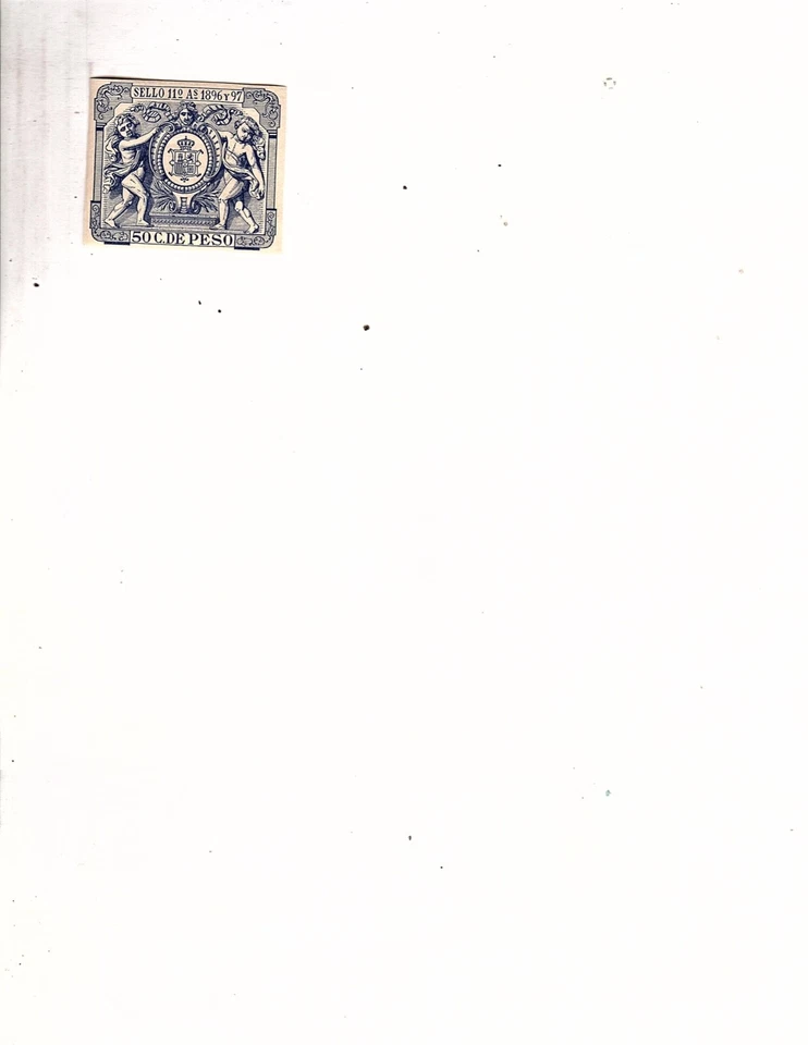 INGRESOS DE LAS INDIAS OCCIDENTALES ESPAÑOLAS mnh SELLOS 1896-7 50c cv libro de errores $175 (mb23 Foto 1 de 2