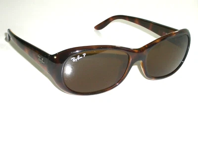 GAFAS DE SOL DAMAS RAY-BAN RB4061 BRILLANTES MARRÓN TORTUGA LENTES DE VIDRIO POLARIZADO Foto 1 de 4