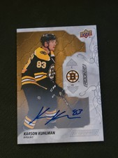 2019-20 UPPER DECK ENGRAINED KARSON KUHLMAN #60 ROOKIE AUTO RC AUTOGRAPH